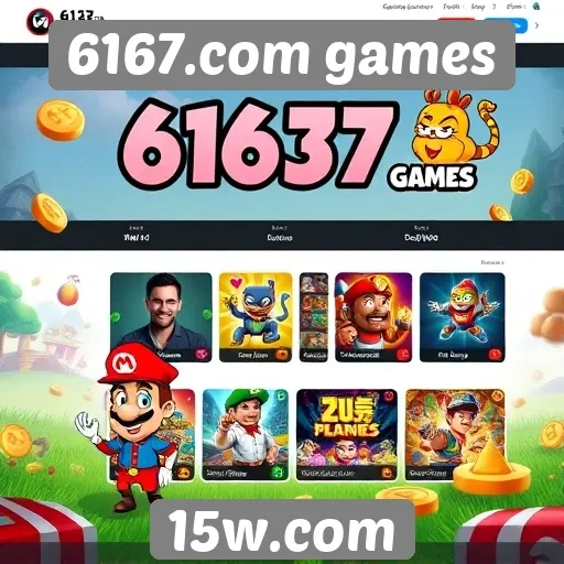 Interface e usabilidade do site 6167.com